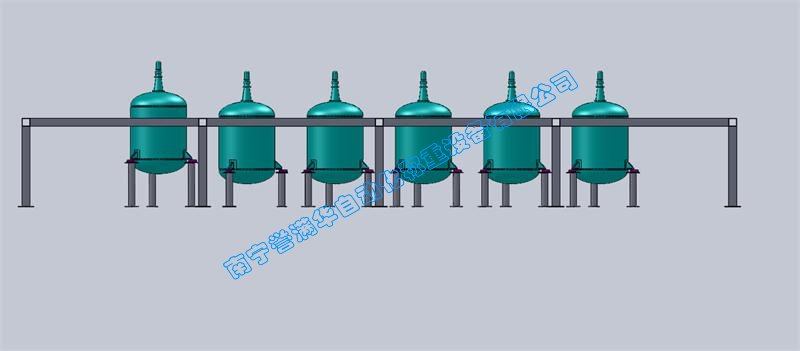 南宁誉满华液体肥料反应釜称重配料系统